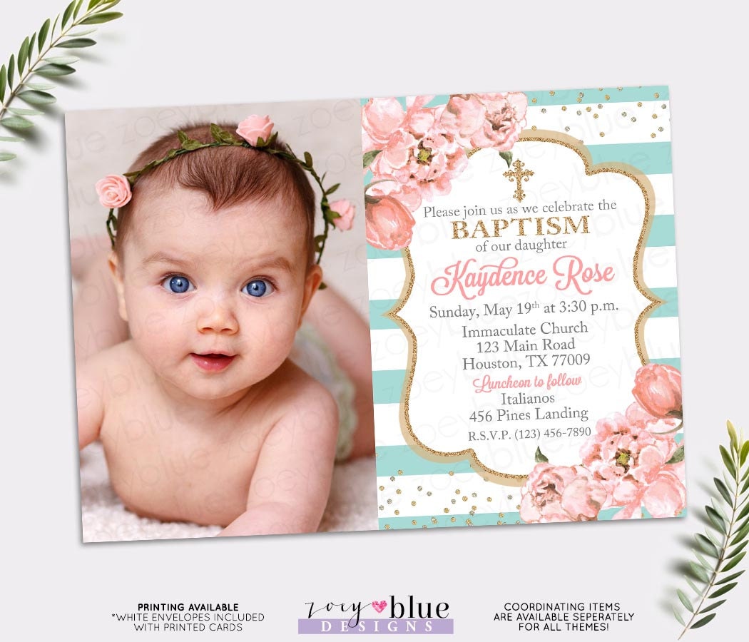 Baby Christening Invitation 3
