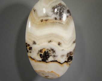 Silver Lace Onyx Cabochon