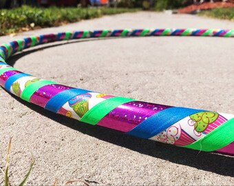 Cupcake Dance Hoop // Beginner Hula Hoop // Handmade Fitness Hoop