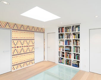 Self-adhesive wallpaper-Boho-Light carpet-yellow BUS