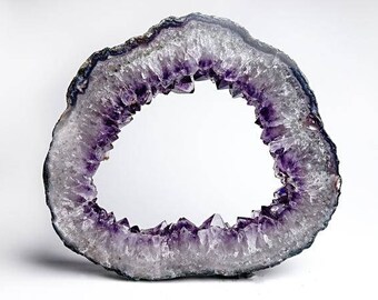 Amethyst Geode Slice From Brazil