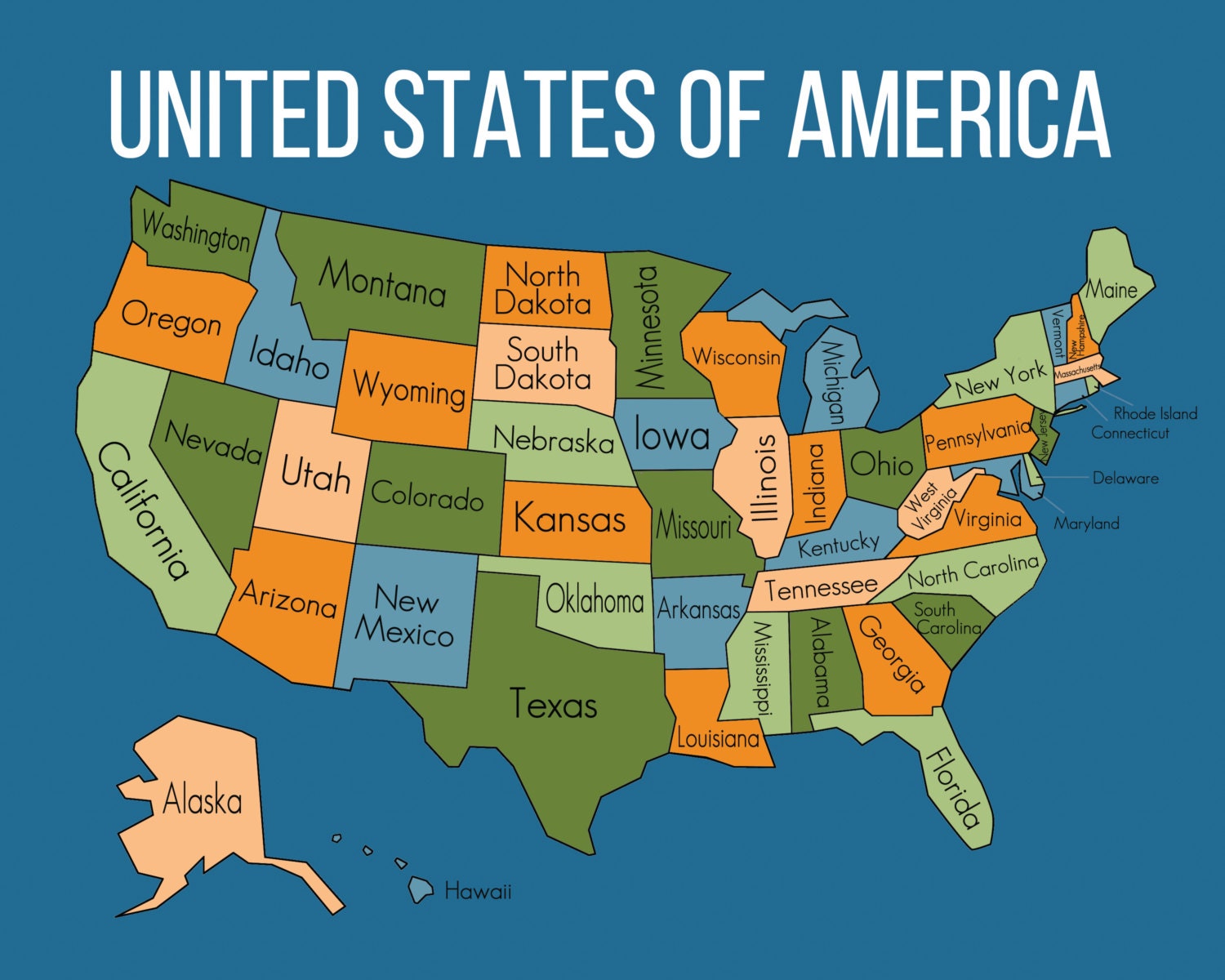 Find A Map Of The United States - Map of world