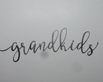 grandkids - word sign - metal sign G27