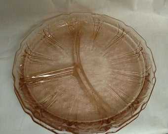 Vintage Cherry Blossom Divided Plate