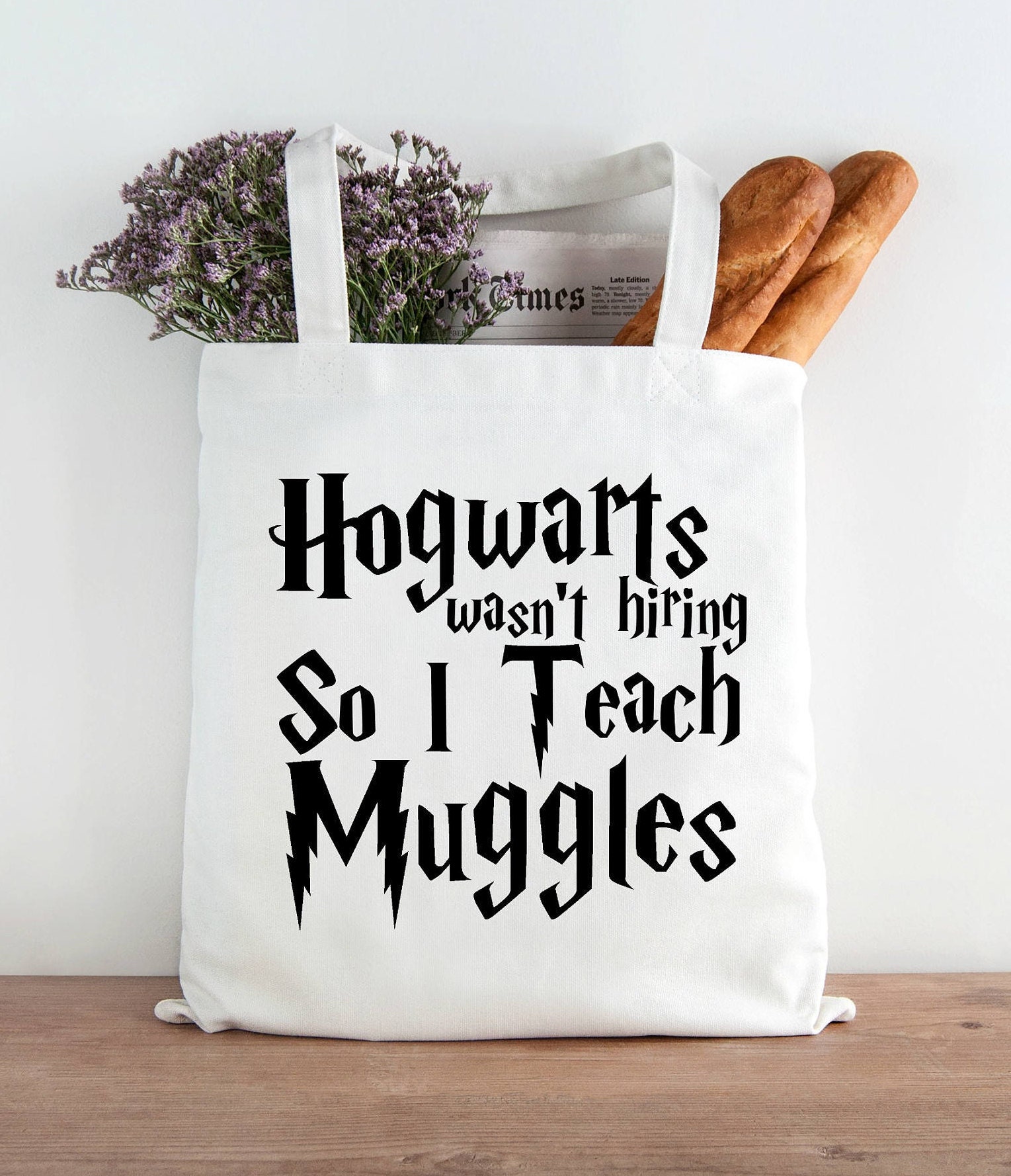 Harry Potter Teacher Book Bag Tote Hogwarts Wasn't