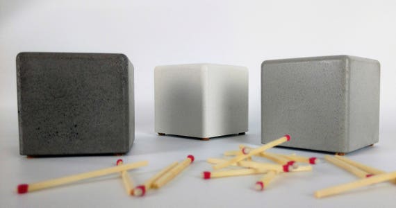Strike Anywhere Match Holder / Matchstick Holder with Striker Store your -- Strike Anywhere Matches -- in our concrete holder and use the underside to strike (photo 2). ??? NOTE: This item is designed for strike anywhere matches only! Please strike matches on the underside where the concrete is raw and untreated.