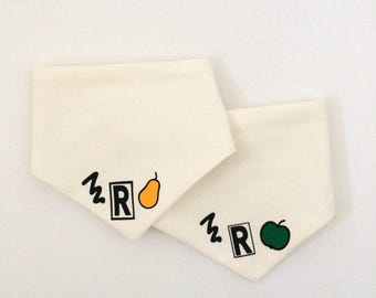 sponge scarf graffiti apple or pear customized