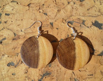 Earrings in acacia African boaca6