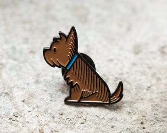 Dog enamel pin - Yorkshire Terrier - Dog lapel pin - Dog mom gift - Pet dog enamel pin - Liverpool