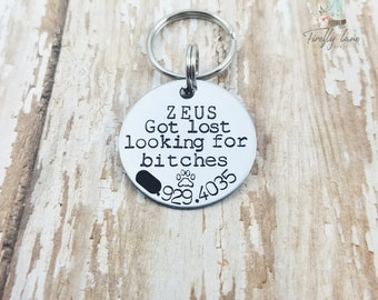 got lost funny dog tags