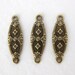 Nouveau Flower Connector Antiqued Brass Ox Drop Vintage Style 18mm cnn0042 (8)
