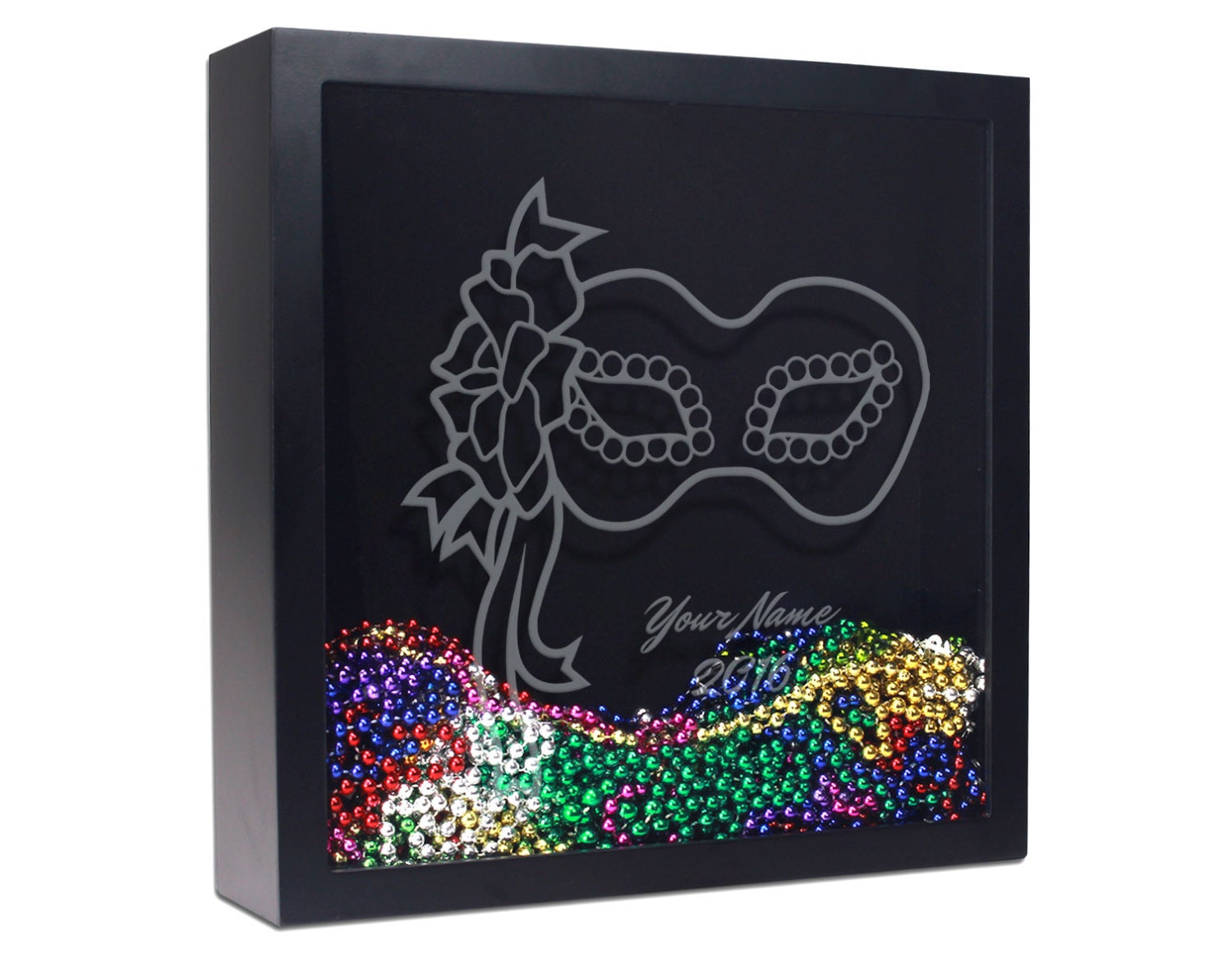 mardi gras shadow box