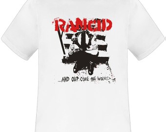Rancid And Out Come The Wolves white t shirt