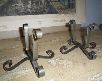 Pair of Iron Stands for 3 to 12 Hole Sugar Molds, Rustic, Storage, Organizer, Wedding
