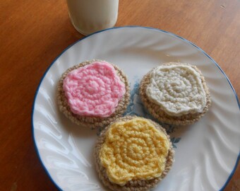Play Food Frosted Sugar Cookies, Play Kitchen Play Bakery, Biscuit Cookies, Pretend Food, Imaginative Play, Montessori Playset