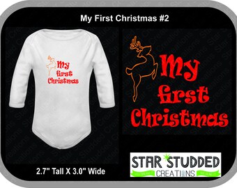 My First Christmas, Can be personalized Adorable, Baby first christmas, first christmas, Reindeer baby, Baby boy, Baby girl,