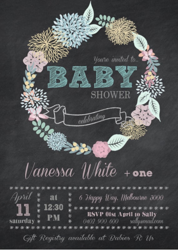 baby shower save the date template