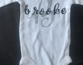 Custom Made Baby's name short sleeve Onesie