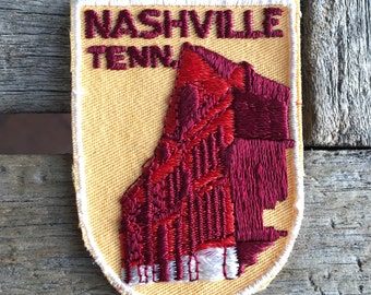 Nashville Tennessee Vintage Souvenir Travel Patch from Voyager - New In Original Package