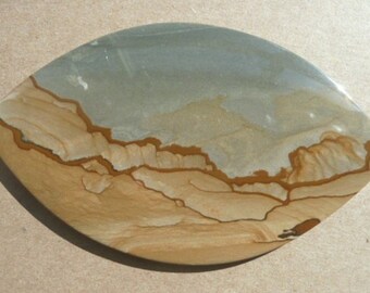 Owyhee Cripple Creek Picture Jasper Cabochon from Oregon Collection Cab CC1