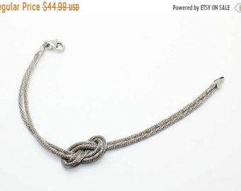 ON SALE Sterling Silver DYADEMA Braided Knot Bracelet-Vintage Estate-Elegant Jewelry