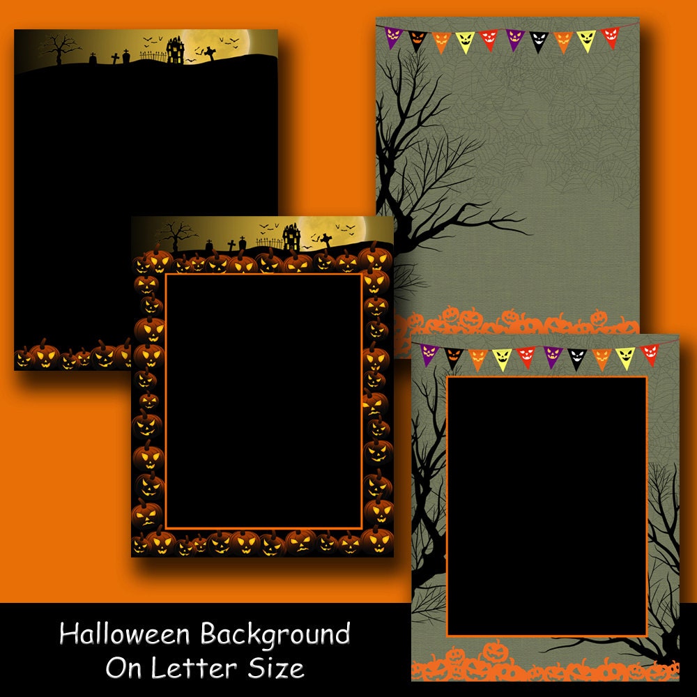 Instant Download Halloween Background for Flyer Brochures