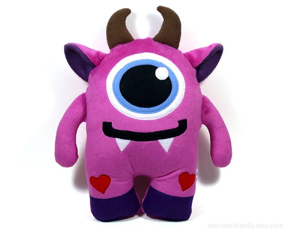 purple monster teddy