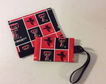 Texas Tech Luggage Tag and Handle Wrap Set//Bag Tag Set/ID Tag