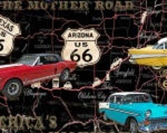 American Dream, Cars, Blank Textile 45" wide