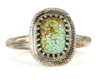 Turquoise Stack Ring - Sterling Turquoise Mini Ring