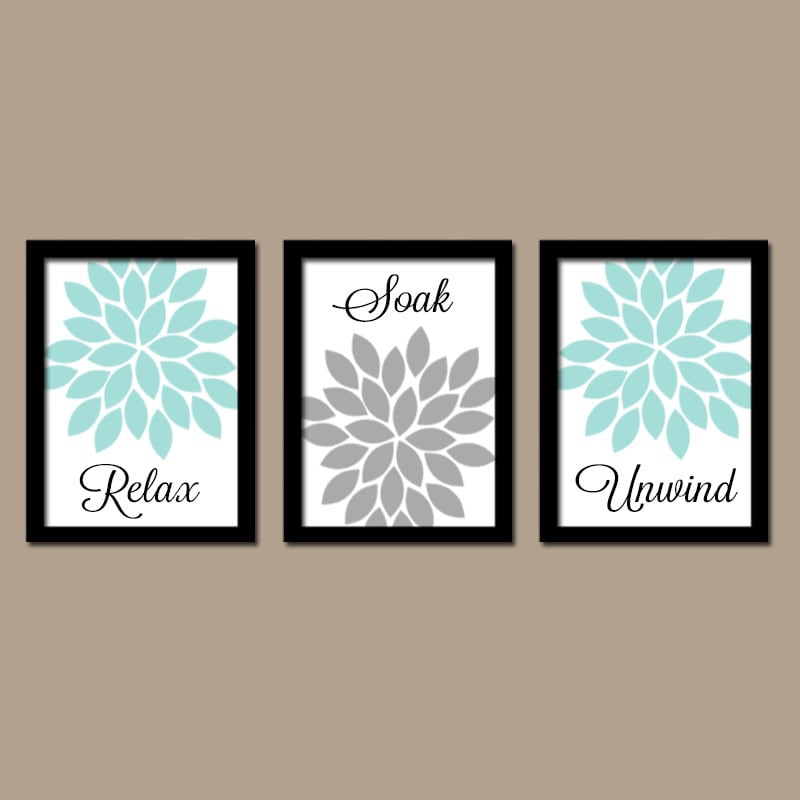 floral bathroom decor aqua gray bathroom wall art bathroom