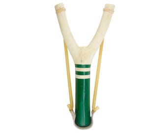 Green Slingshot, camping gear, rustic décor