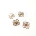 prints 4 filigree metal flower rose gold 12mm