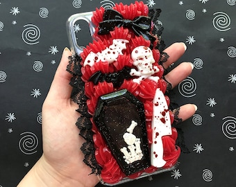 Creepy Cute Decoden Phone Case for iPhone X | Ready to Ship Decoden Case