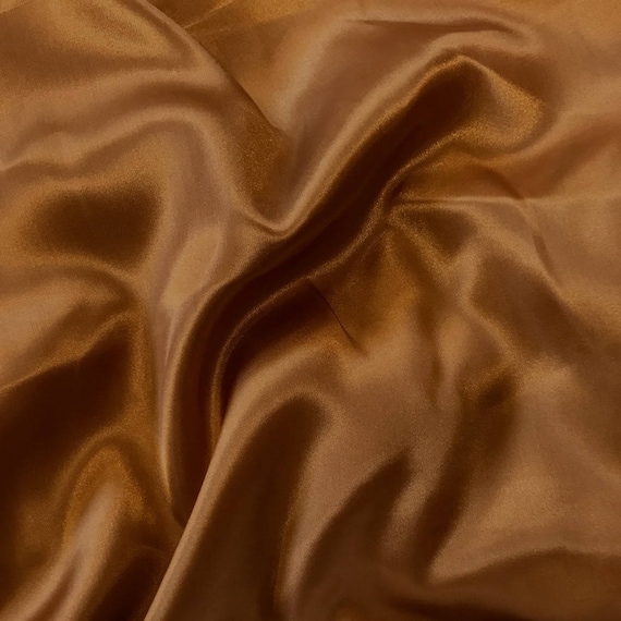 Copper Charmeuse Bridal Satin Fabric for Wedding Dress