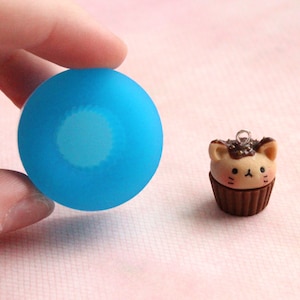 14 mm Mini Cupcake Base Mold Embellishment Flexible Food Safe Oven Safe Kawaii Resin Polymer Clay Candle Wax Candy