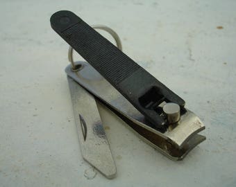 Soviet Vintage Mini Manicure Set and Folding knife, Souvenir Pocket Knife Vintage Manicure Set, Grooming Set, Gift for Her, zografa, USSR