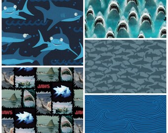 Shark Attack - Fat Quarter Bundle - 5 Prints