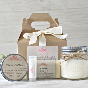 Spa Gift Set / Hostess Gift / Personalized Gift Set / Gift Basket For Her / Bridal Party Gift Set / Bath & Beauty Gift Basket / Candle Gift