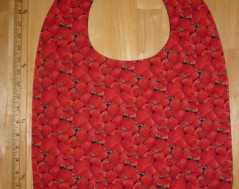 Adult bib / Clothes protector / Special needs bib / Strawberries