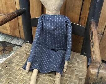 Primitive Doll In Blue