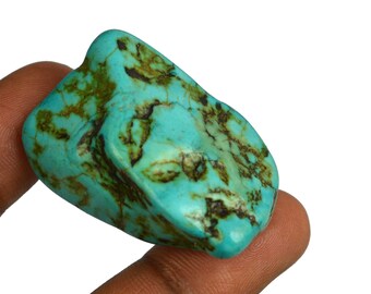 143.35 Ct. Natural 39 x 25 mm Arizona Mine Kingman Turquoise Gemstone Rough