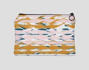 Wavy Stripes Carry All Pouch