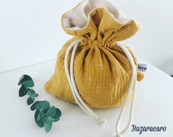 Bag pouch, pouch two-ply gauze