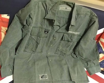 Authentic shirties army co. Flight garment !!military shirt vintage 80s .