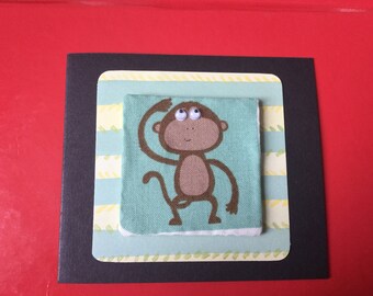 Fabric Googly Eyed Card's - see variations
