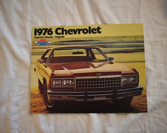 Chevrolet Caprice and Impala 1976 Original Sales Brochure