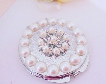 Compact mirror, bridesmaid gift, handheld mirror, Wedding gift, maid of honour, bridesmaid compact mirror, makeup mirror, bridesmaid mirror.