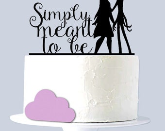 Jack Skellington And Sally Wedding Cake Topper Jack Skellington And Sally Wedding Cake Topper