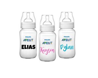 Daycare Name Labels - Personalized Name Labels for Baby Bottles - Any Name Decal - Waterproof Bottle Labels - Vinyl Name Decal Stickers